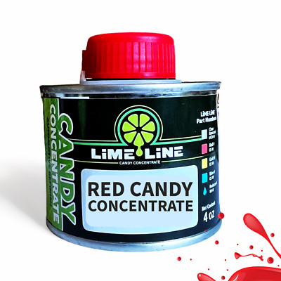 LiME LiNE Red Transparent Candy Concentrate 4 oz