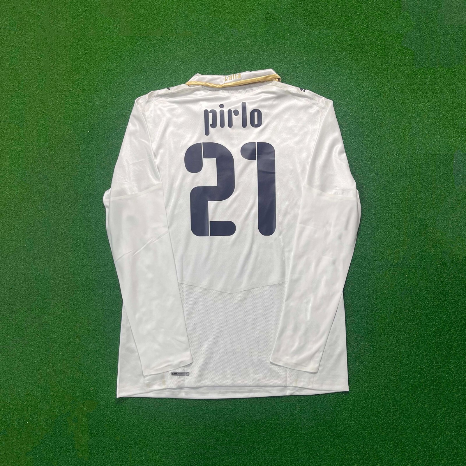 Puma イタリア代表ユニフォーム2009 No. 21 Pirlo Italy EURO 2008 Home Jersey #21 Pirlo PUMA Blue Shirt Size