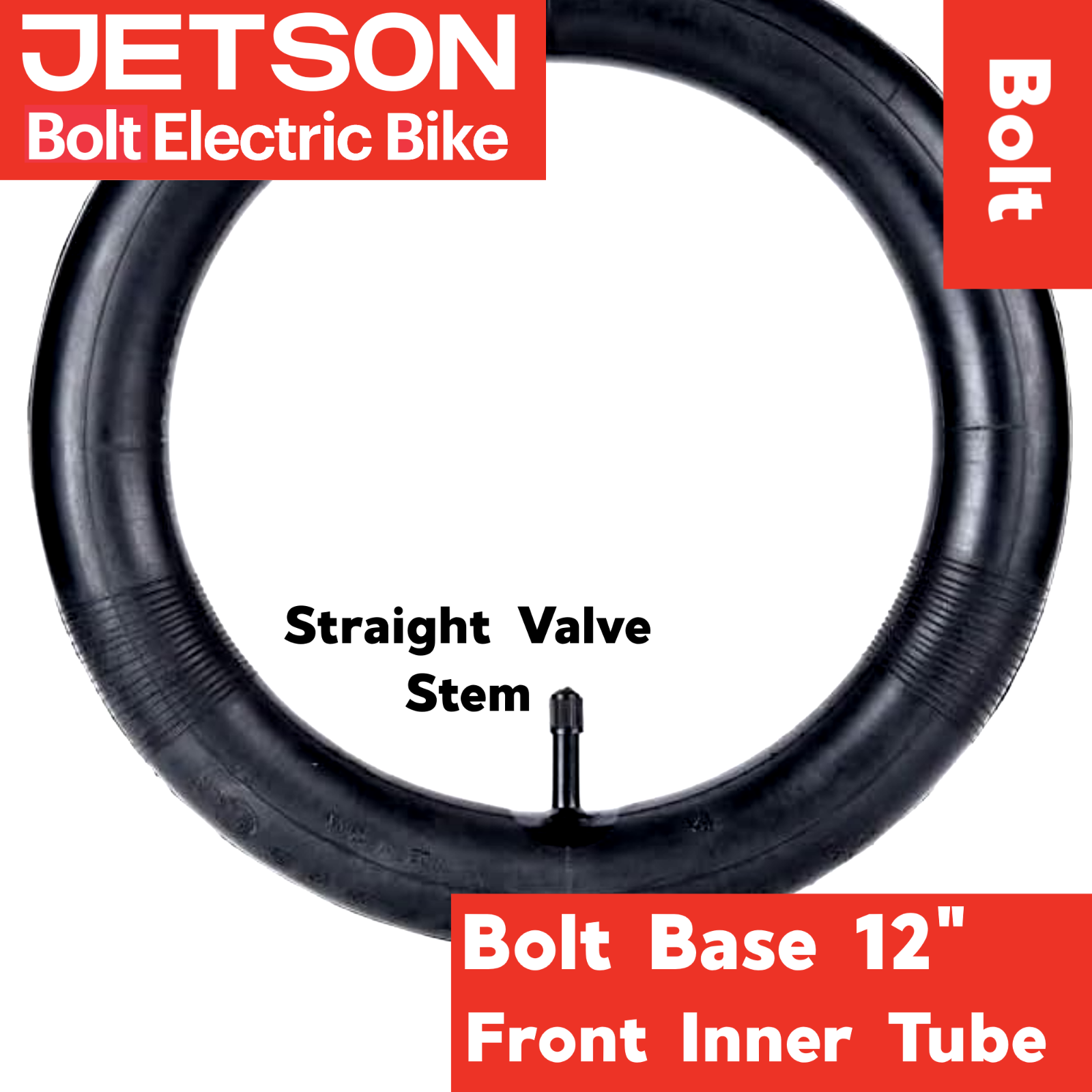 Jetson BOLT 12in Standard Replacement Tire / Inner Tube / Rear or Front / eBike