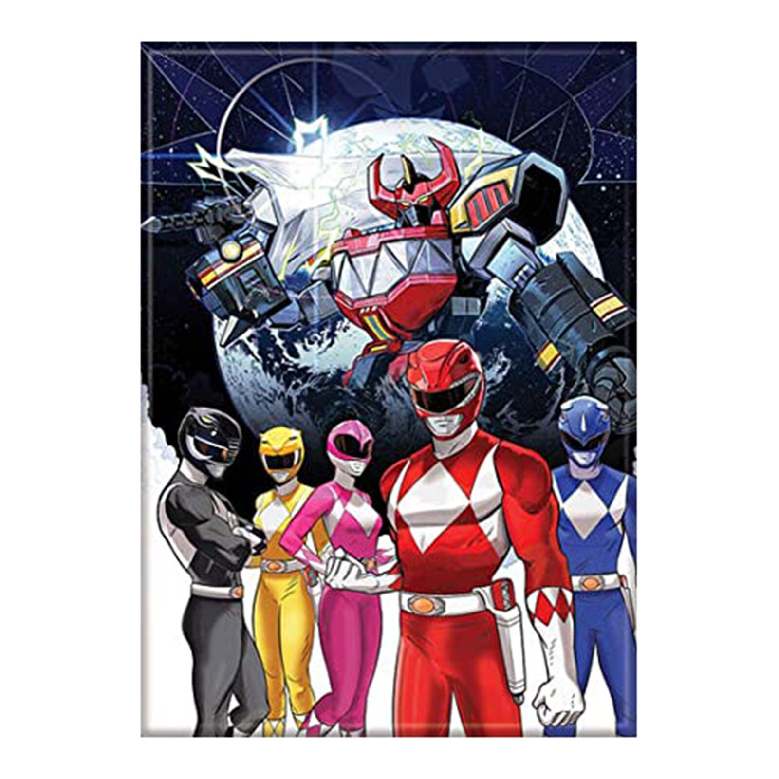 Команда Могучих рейнджеров Ata-Boy Mighty Morphin С магнитом Megazord В НАЛИЧИИ 