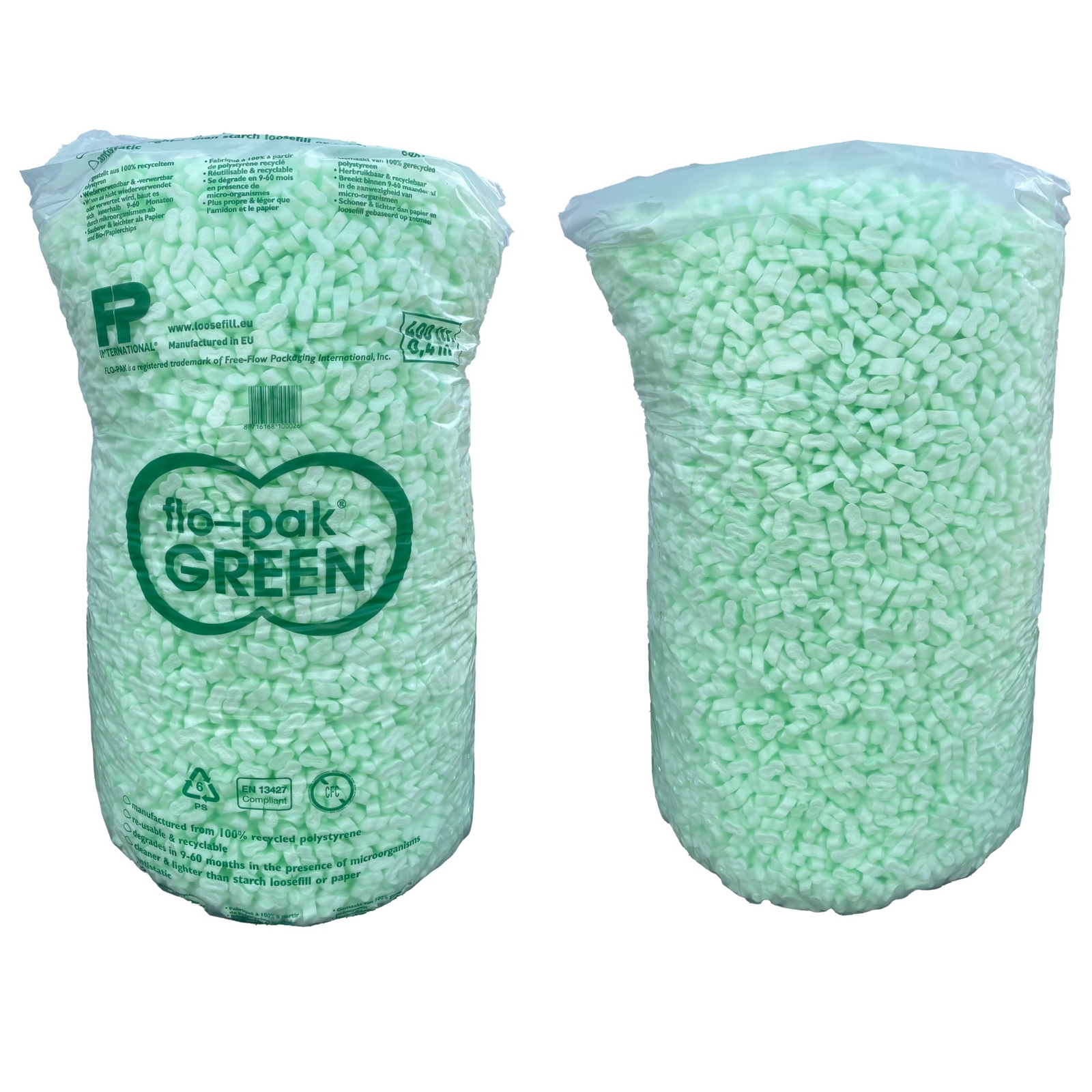 Styroporchips Flo-Pak Green Füllmaterial Polstermaterial Verpackungschips Chips