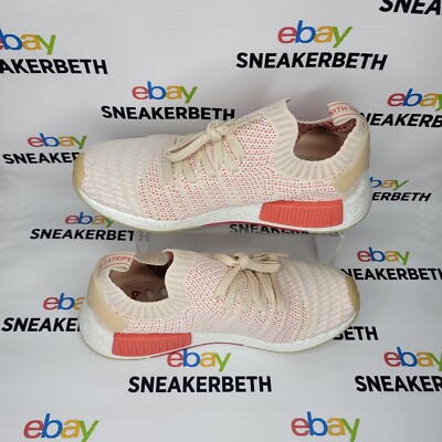 Adidas Nmd_R1 Stlt Primeknit White Sneakers WOMEN'S 10 CQ2030