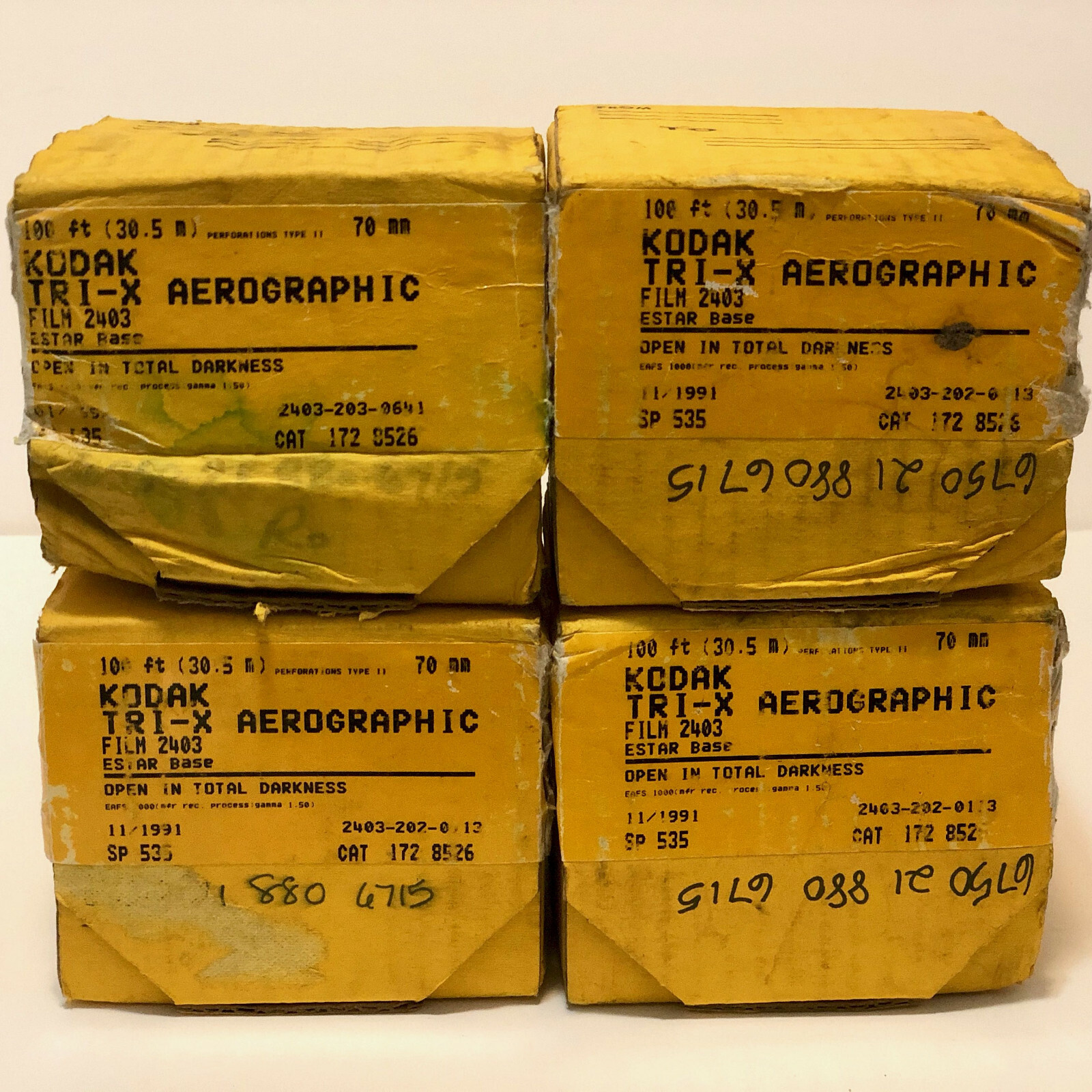 Kodak TriX Aerographic film 2403 perforations