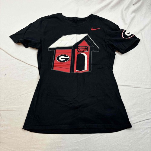 Nike University of Georgia Dawg Women' Short Sleeve Scoop Neck T-Shirt Small Tee