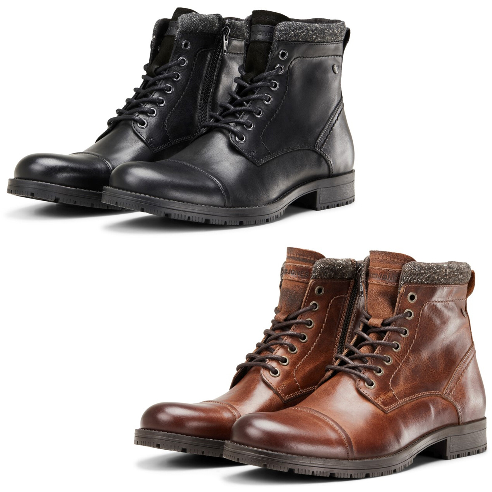 botines cuero hombre