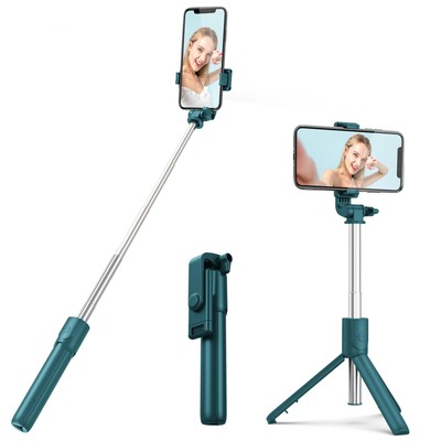 Selfie Stick with Tripod Stand and Wireless Remote, Compatible with Phones, L...
