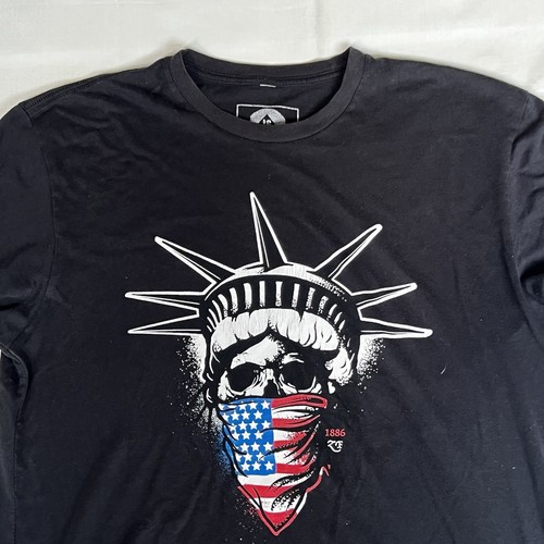 Zero Foxtrot Shirt Adult L Black Patriot Lady Liberty