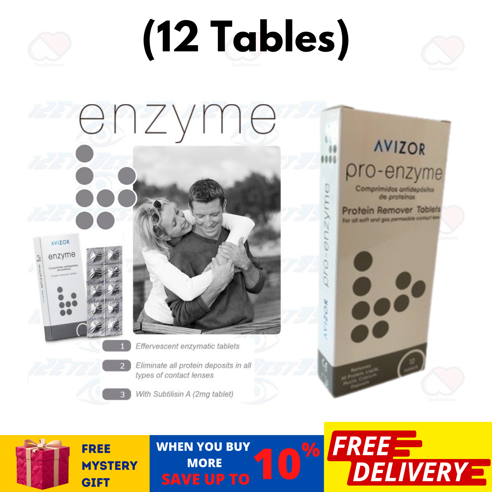 Avizor PRO-ENZYME Protein Remover Tablets 12's Contact Lense