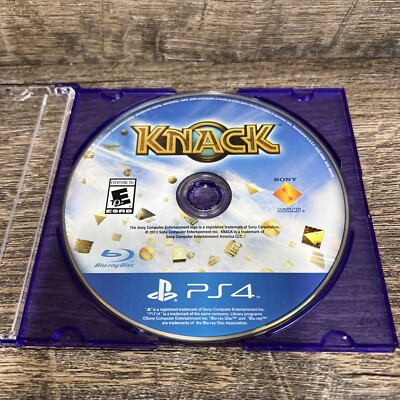 Knack Sony PlayStation 4 PS4, 2013 Disc Only Good Condition Tested Free Shipping