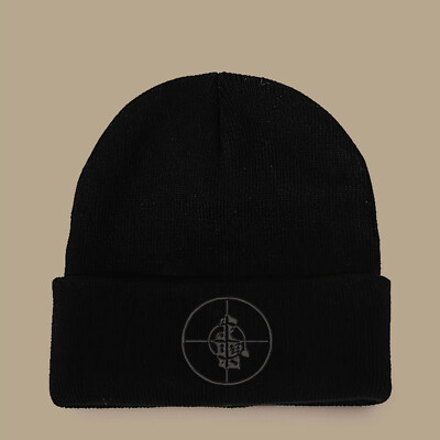 Public Enemy Beanie Black w/ BLACK Target logo BRAND NEW Chuck D Flavor Flav