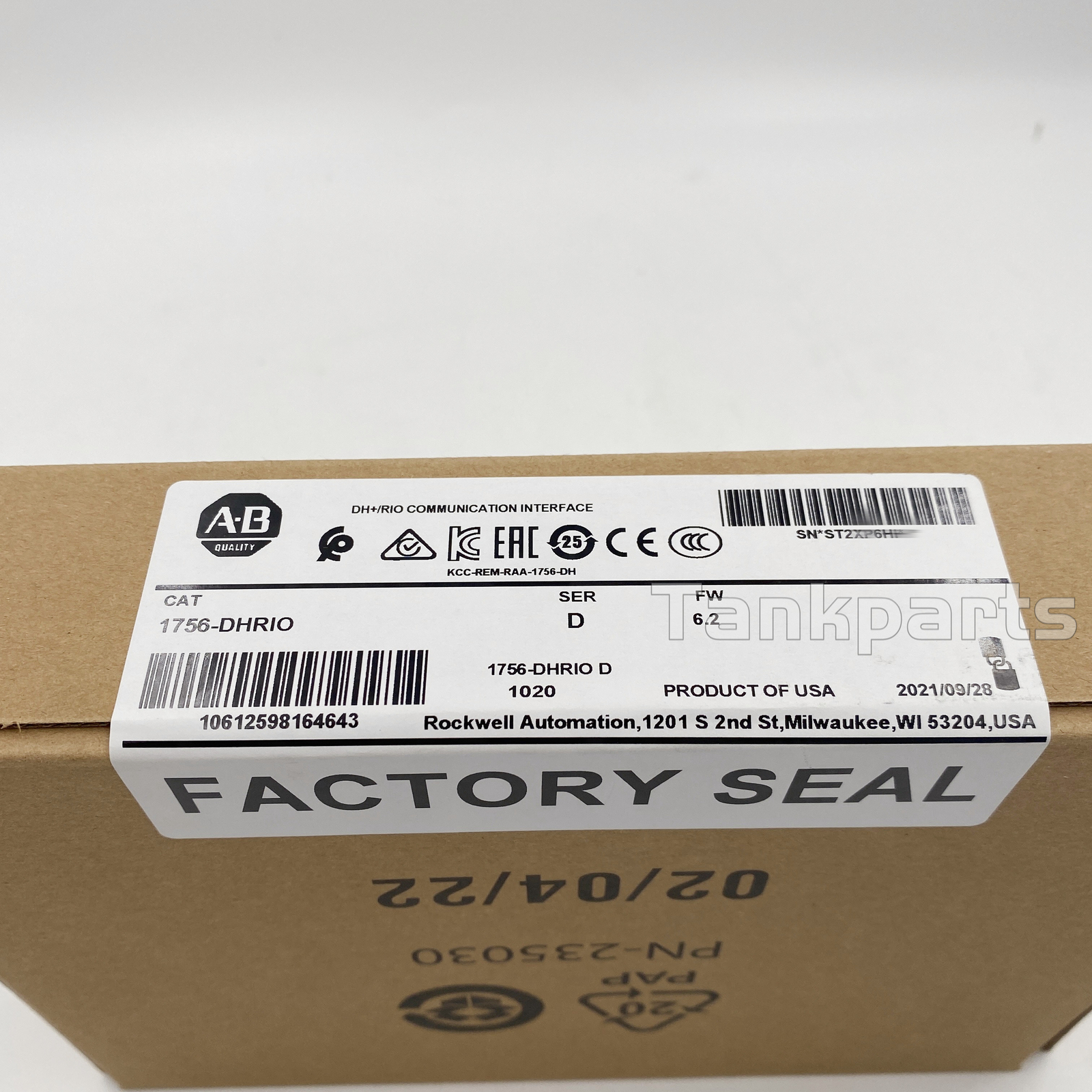 AB 1756-DHRIO Allen-Bradley Controllogix DH Plus / RIO Comms Module NEW ...