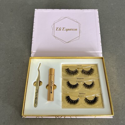 Lashes By Fernanda Saenz ELI ESPARZA LASHES KIT 3 Pair Faux Mink Lashes | New