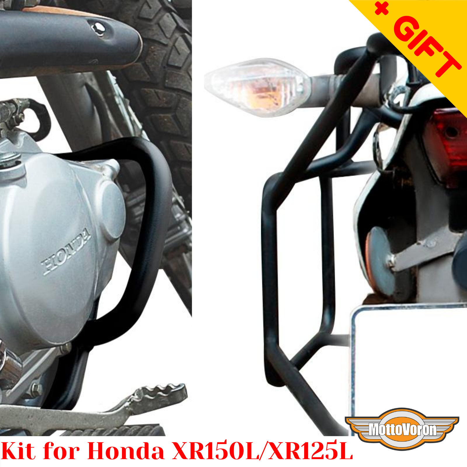 For Honda XR 150 L Crash bars Rack luggage System XR125L Kit XR150L