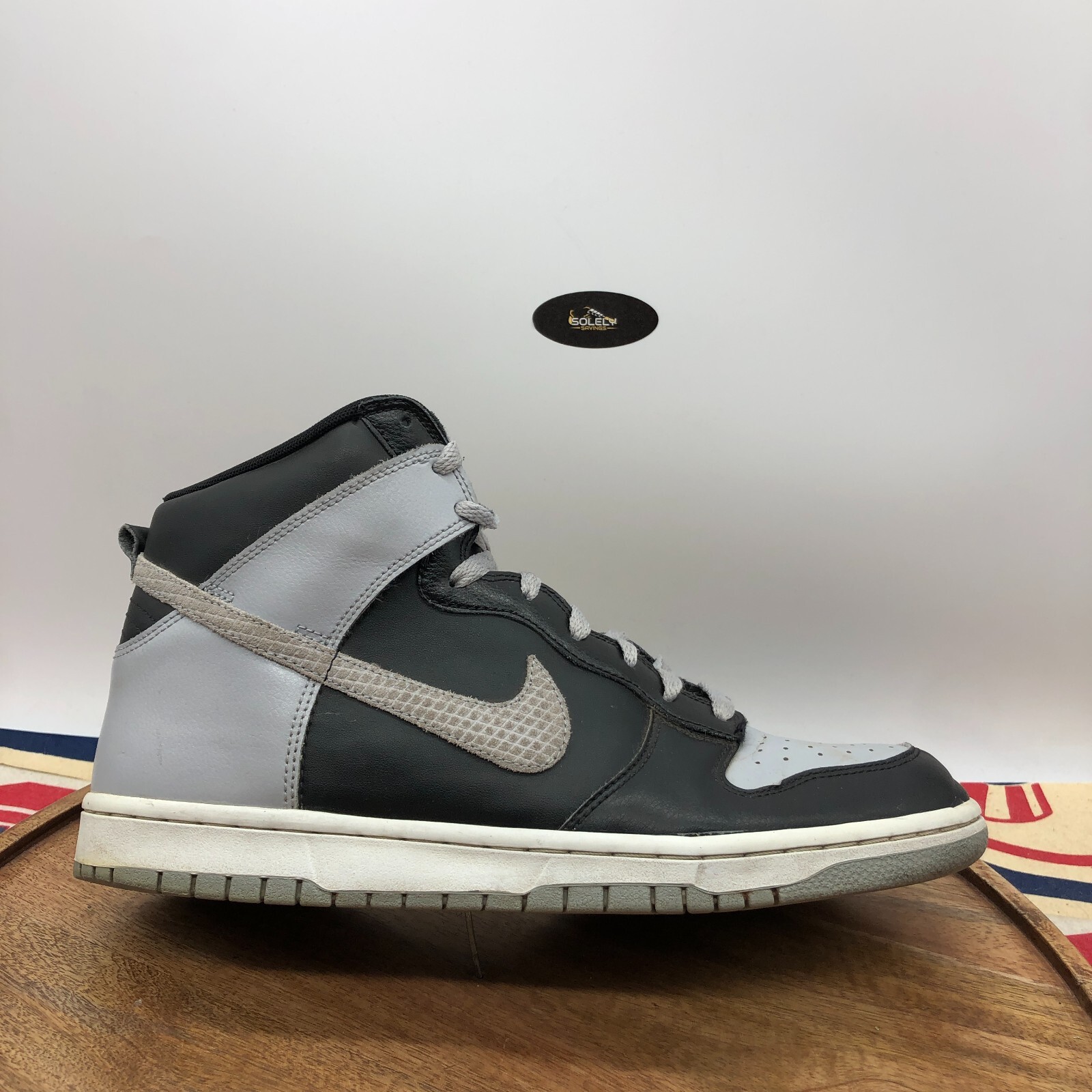 dunk high black grey