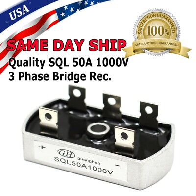 Bridge Rectifier 50A 1000V for 3/Three Phase Diode PMA Wind Turbine Generator 