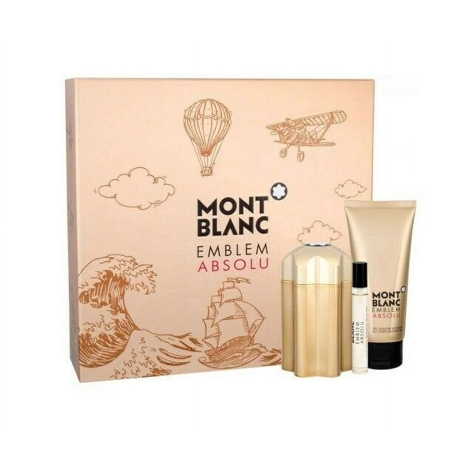 Montblanc Emblem Absolu Fragrance for Men 3 Piece Gift Set