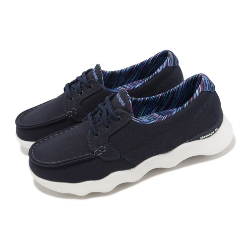 

Женская повседневная обувь Skechers Massage Fit Lite-Seacoast Navy White 136982-NVY, Multi-coloured, Massage Fit Lite-seacoast