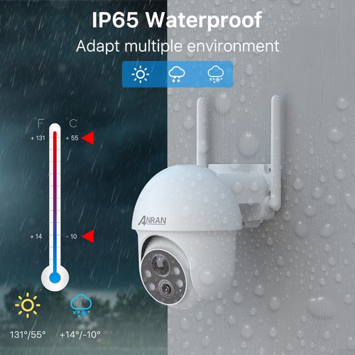 Solar Battery Powered Wireless Security Camera System Outdoor Home Wifi IP Audio