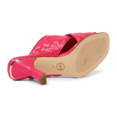 Pre-owned Michael Kors I1347 Sandalo Donna  Gideon Mule Woman Sandal In Rosa
