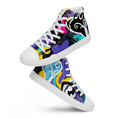 Multicolored  Dripnosis High Tops Sneakers ALBERT HOFFMANN PSYCHEDELIC Print