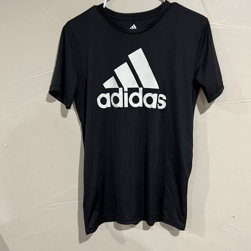 Adidas Primegreen T Tee Shirt Black Logo Aeroready Kids Size