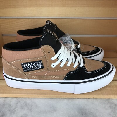 VANS Half Cab Pro Skate Shoes Mens Sz 7.5 / Womens 9 Camel Black White 0A38CPSWT