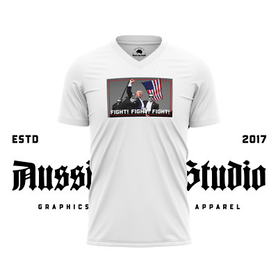 Fight! Fight! Fight! DJT - Men's V Neck T-Shirt