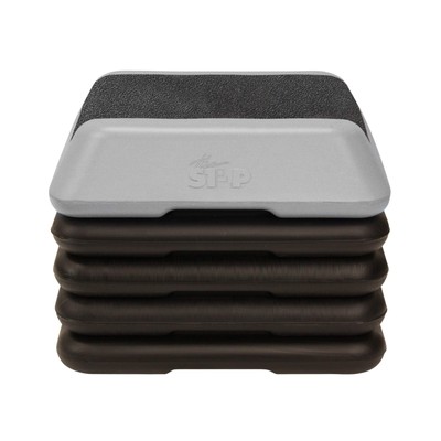 The Step Adjustable High Step Aerobic Platform with 4 Risers, Home Gym Workou...