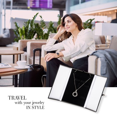 Novel Box Ring Necklace Combo Box, Jewelry Display Case Storage Organizer