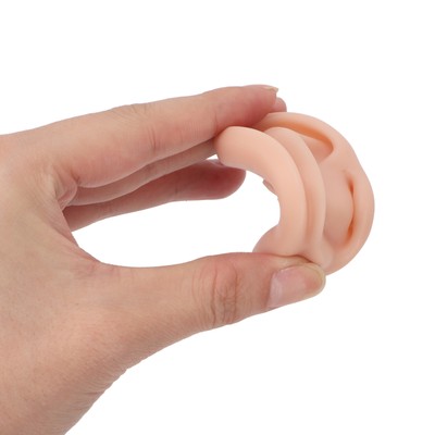 3 Pairs Silicone Ear Model Soft Fake Ears Ear Piercing Practice For Cosmetol KRI