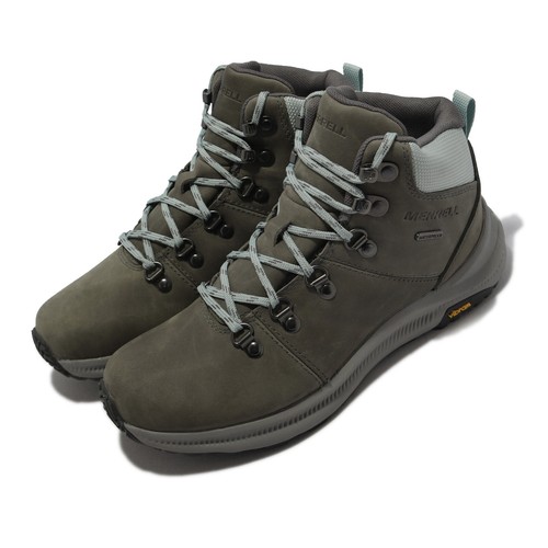 

Merrell Ontario 2 Mid WP Vibram Grey Women Hiking Outdoor Shoes J036510, Ontario 2 Mid Wp
