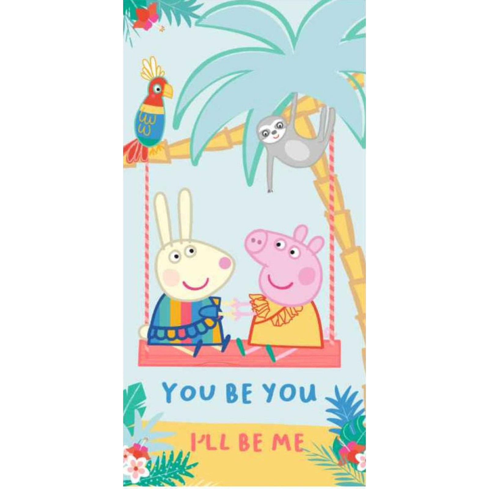 Peppa Wutz Handtuch 70x140 Kinder Badetuch Strandtuch Baumwolle XXL Peppa Pig