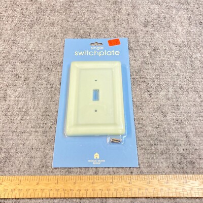 MCM Single Switch Plate Celedon Lucite Finish Michael Graves Design