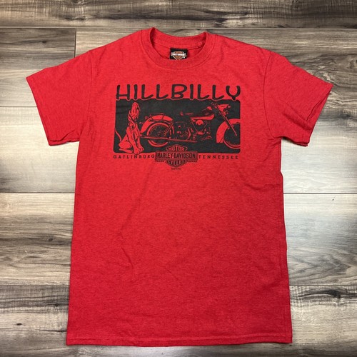 ◆Harley Davidson◆ World Finest Short Sleeve T-Shirt Red HH ◇Harley Davidson◇ World Finest Short Sleeve T-Shirt Red HH