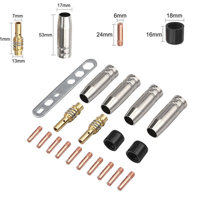 For MIG Welder New Welding Torch Parts Kit Contact Tips For Binzel 15AK Quality