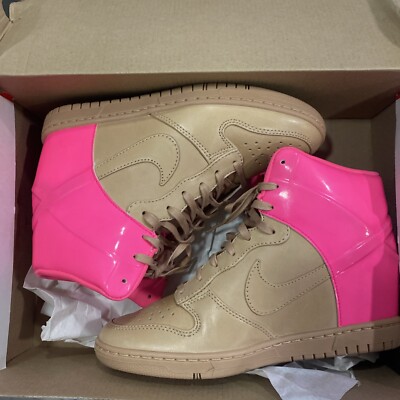 DS NIKE 2013 DUNK SKY HI VT QS 611908 202 VACHETTA TAN WEDGE 8.5 AIR MAX FORCE 1