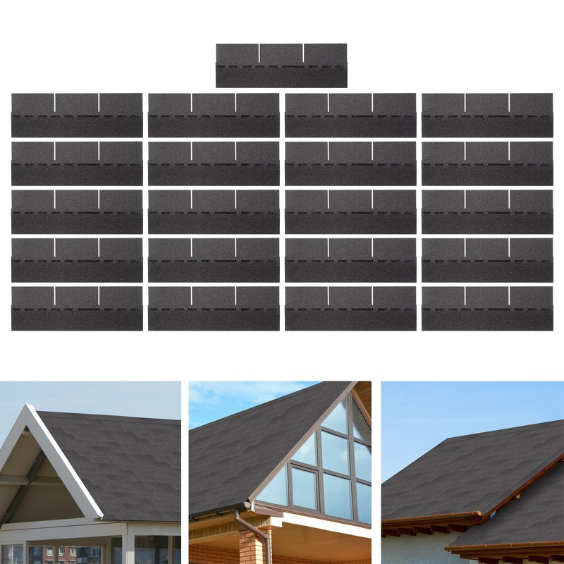 21Pcs Roofing Shingles Asphalt Shingles Roof Tiles Roof Shingles Rectangular