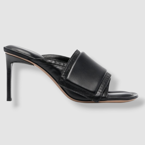 $725 Jacquemus Women's Black Les Mules Heels Sandals Shoes