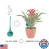 Maxam Wyndham House, 2 Piece Watering Globe Set, Colorful Hand-Blown Glass Plant Watering System