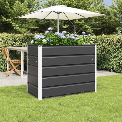 Planter Anthracite 480 x 50 x 45 cm Galvanised Steel