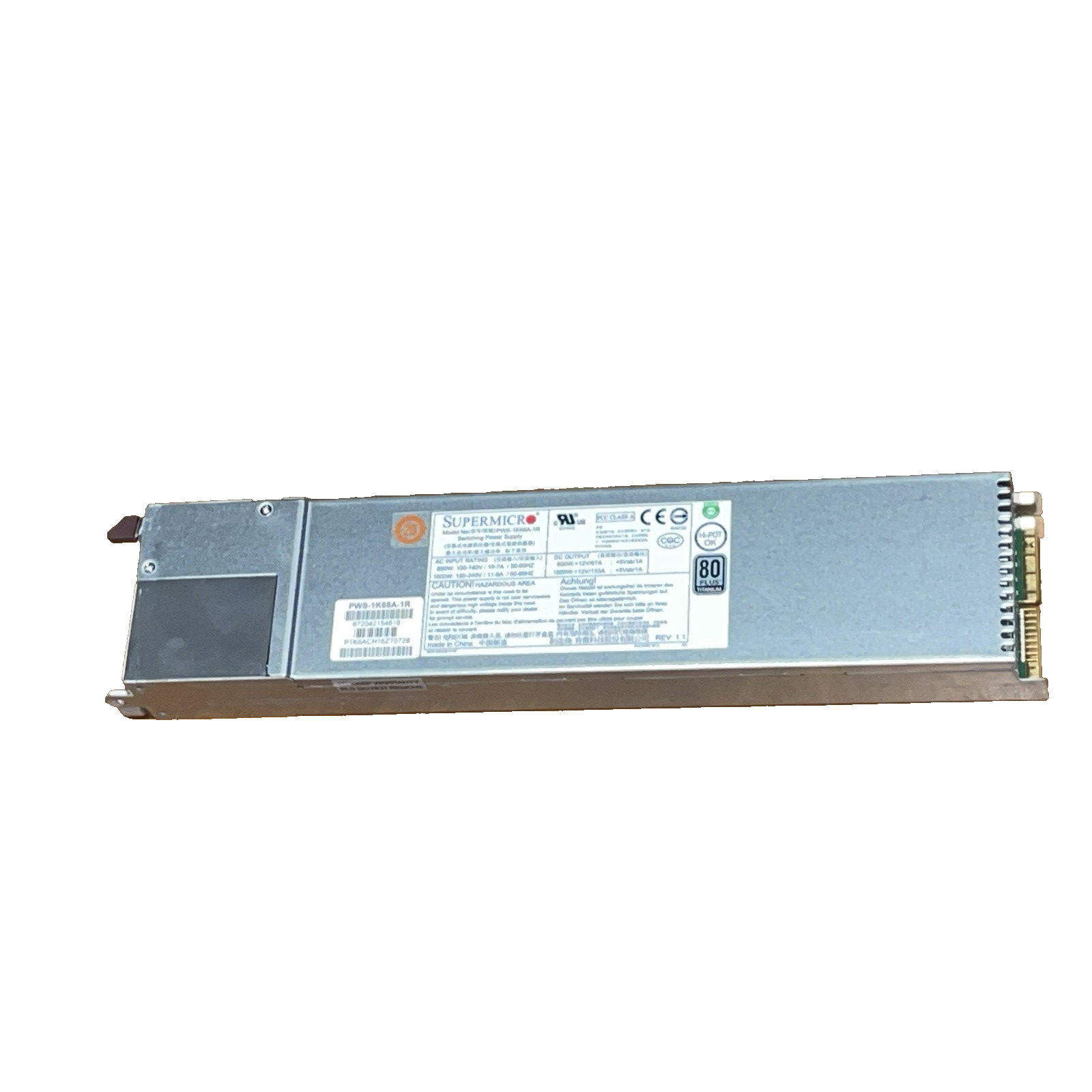 Supermicro PWS-1K68A-1R 80 Plus Titanium 1600W 1U Netzteil