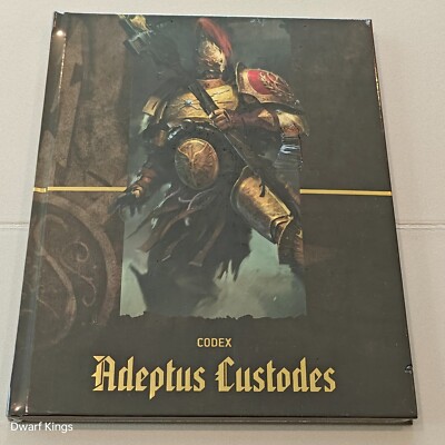 Warhammer Codex Adeptus Custodes Collectors 10th Edition Hardback Book Sealed