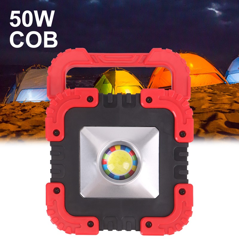 50WLED Strahler Arbeitsleuchte Baustrahler AKKU Flutlicht Fluter Arbeitsleuchte