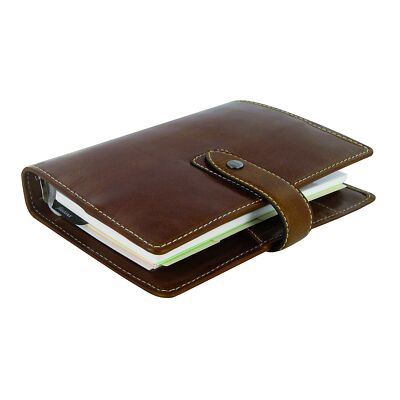 Filofax 2022 Malden Personal Organizer Leather Ochre Paper Size 6.75 x 3.75 NEW
