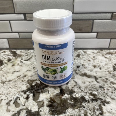 DIM Supplement 200 mg (120 Ct) | Estrogen Balance for Women & Men | Hormone B...