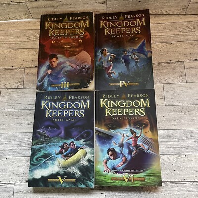 KINGDOM KEEPERS SERIES:  LOT OF 4 PB Books by Ridley Pearson (Vol 3-6) disney