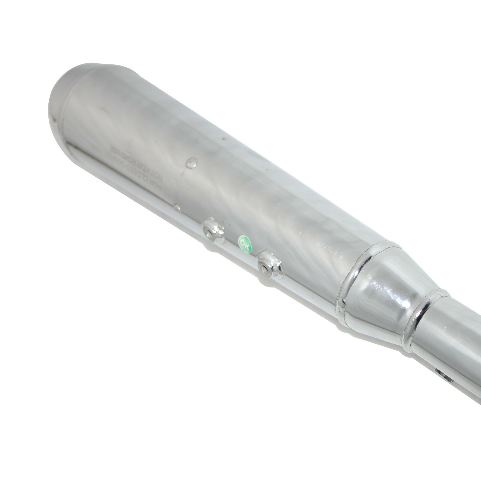 Fits Royal Enfield Continental GT 535cc Exhaust Silencer Steel Chrome 888295 