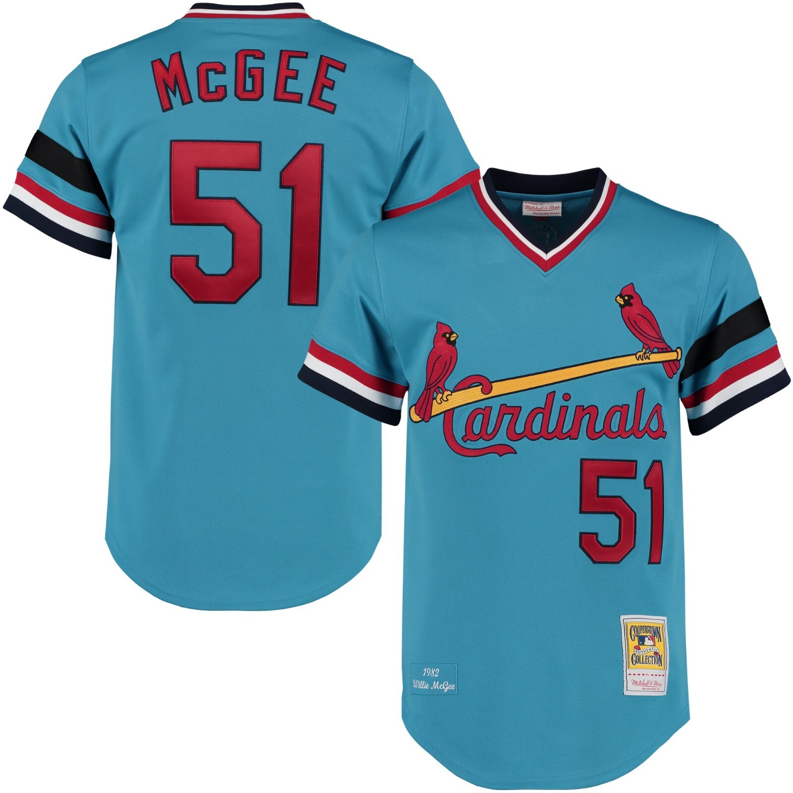 MLB Mitchell & Ness St Louis Cardinals #51 Baseball Jersey