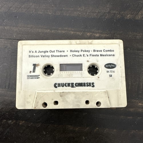 Vintage Chuck E. Cheese Cassette Tape AWESOME TUNE TRACKS