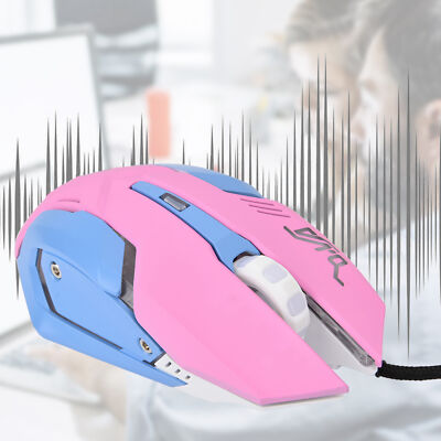 3200DPI D.va Silen Electronic Wired LED Light Esports Gaming Mouse BS FOD